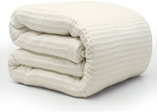 Cottington Lane 100% Tencel Waffle Weave Blanket King 108" x 90" Size