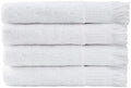 SOFE H&L | NADIAS Decorative Turkish Hand Towels, Set of 4 | White