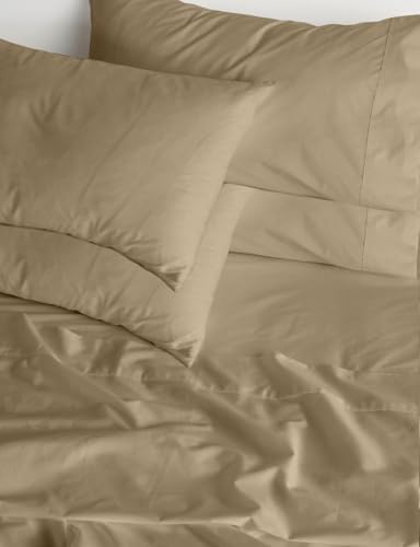 Egyptian Cotton 6-PC Taupe Twin-XL 1000-TC 30" Pocket