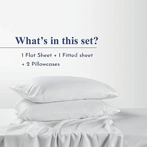 King Cotton Bed Sheet Set, Dark Grey, 4-Pcs, 16'' Deep Pocket