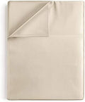 One Piece Flat Sheet Egyptian Cotton Oversized Size (Solid Beige)