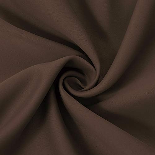 LEMOMO Chocolate Brown Blackout Curtains/52 x 72 Inch/Set of 2 Panels