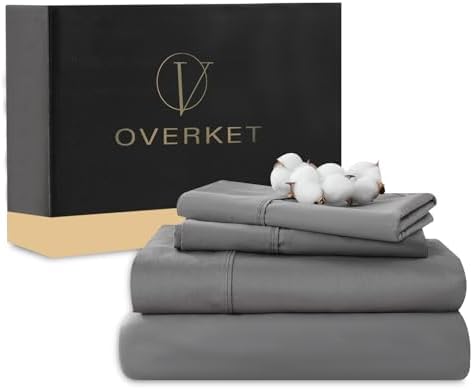 100% Egyptian Cotton Sheets King Size 4PCS 1000 Thread Count Sateen