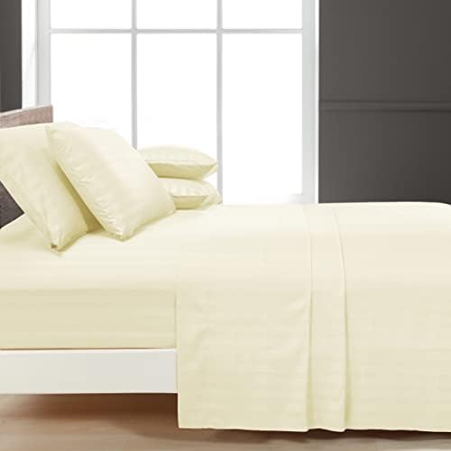 Mocassi Full Stripe Sheet Set - Luxury Hotel 1800 Premier Bedding