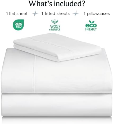 Twin XL Sheets Set, Cooling & Soft Deep Pocket Bed Sheets, 3PC