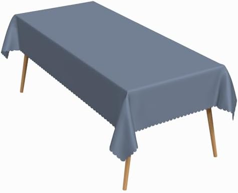 60x120 Inch Slate Grey Rectangle Tablecloths Morandi Series Heavy Duty
