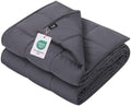 ZonLi Weighted Blanket for Adults (48"x72", 12lbs, Dark Grey)