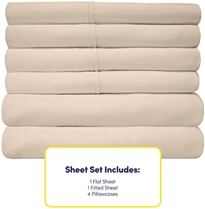 California King Deep Pocket Sheet Sets – 6-piece Extra Deep Pocket Bed