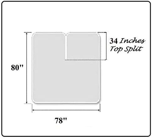 Cottington Lane 4 Piece Flex Split Top King Sheets for Adjustable