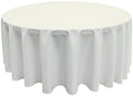 GEFEII Kitchen Tablecloth 90 inch Round Tablecloths Solid Polyester
