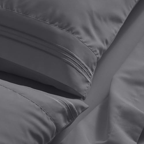Mellanni King Sheet Set - 6-Piece Iconic Collection Bedding