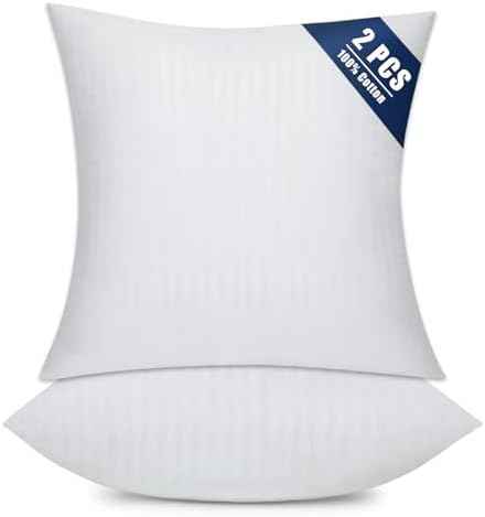OKBA Set of 2 Throw Pillow Inserts, Hypoallergenic Soft & Firm