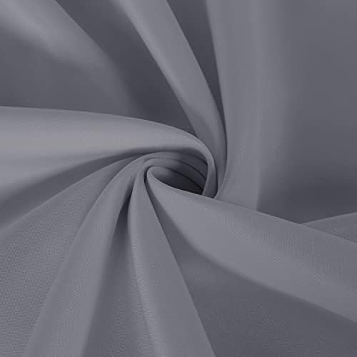 sancua 2 Pack Light Grey Tablecloths 60x120 Inch for 8 Feet Rectangle