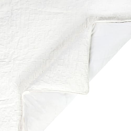 HiEnd Accents Porto Matelassé 3 Piece Queen Vintage White Duvet Cover
