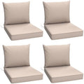 Outdoor Chair Cushions Set of 4, Waterproof Patio Furniture Cushions