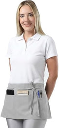 TOSHE Waist Apron 3 Pockets Waterdrop Resistant Cotton