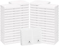 REED & PICK (Pack of 60) White Bath Towels Bulk 20x40 Inches -100%