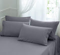 Aormenzy Microfiber Pillow Cases, Queen Size, Grey, Set of 4
