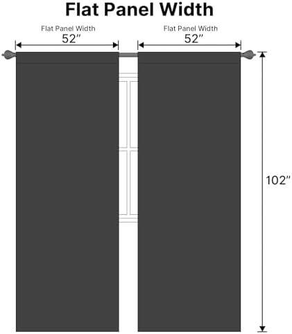 H.VERSAILTEX Blackout Curtains Thermal Insulated Window Treatment