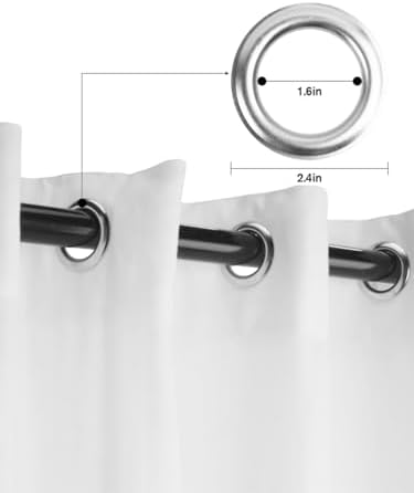 Gray Ombre Blackout Window Curtains 96 Inch Length 2 Panels Set