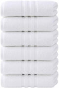 Velqora Bath Towels 6 Pack, 30x60 in, 100% Cotton, Soft & Absorbent