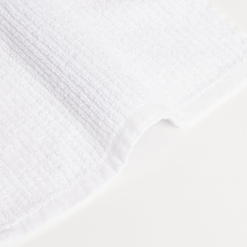 CASA COPENHAGEN Ribbed Bar Mop Towels - Pack of 24, 15"x19" 100%