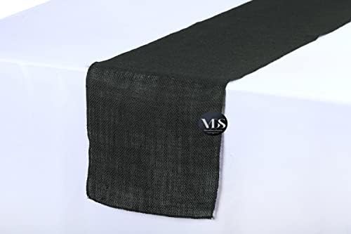 VDS Pack of 10, Burlap Table Runner 100% Natural Jute Rustic Hessian