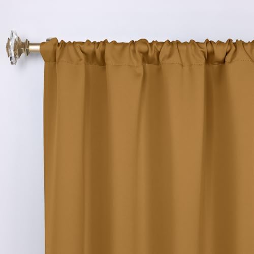 SUPERIOR Semi Blackout Curtains - Solid Color - 36" x 72" - Rod Pocket