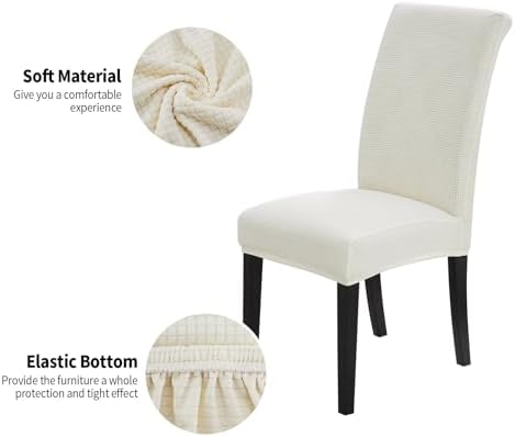Joccun Chair Covers for Dining Room Set of 4, Dining Chair Slipcovers