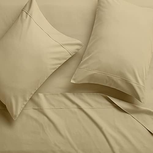 1000-TC Egyptian Cotton 4-PC Sheet Set, 12" Deep Pocket - Taupe, Twin
