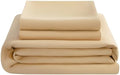 NTBAY Queen Microfiber Sheet Set, 3 Piece, 15 Inch Pocket, Light Taupe