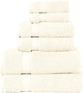 LA HAMMAM 6 Piece Towel Set - 2 Bath Towels, 2 Hand Towels, 2
