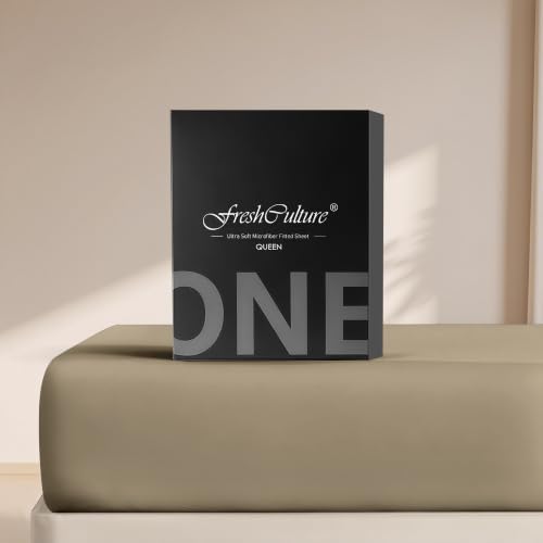FreshCulture Queen Fitted Sheet Only – Premium Hotel-Quality Fitted