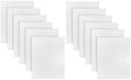 (Pack of 12 100% Cotton White Bath Mat Towel (18x25 Inches) Light