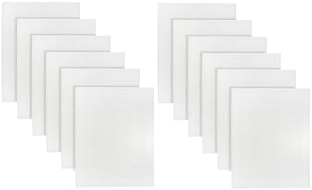 (Pack of 12 White Bath Mat Towels 20 x 30 Inches, Economy Hotel Bath Mats for Bathroom Floor, Hotel Quality & Absorbent Washable Bath Mats for Bathroom Tub