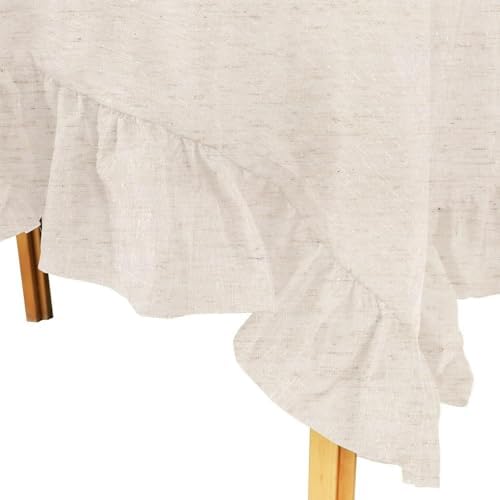 70" Round Decorator Tablecloth Dining and Banquet Rustic Style Linen