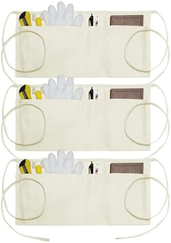 Canvas Work Waist Apron with 3 Pocket