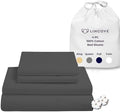 Lincove 100% Cotton Sateen 4 Piece Bed Sheet Set – 400 Thread Count