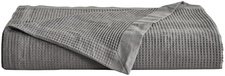 Great Bay Home 100% Cotton Blanket for King Size Bed | Lightweight and