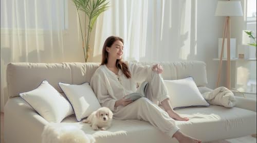18x18 Pillow Inserts Set of 2, Soft Hypoallergenic Square Throw Pillow