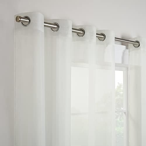 Eclipse Kiara Modern Sheer Voile Light Filtering Grommet Window