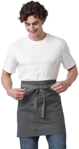 Waist Apron for Men Server Bistro Half 4251BY
