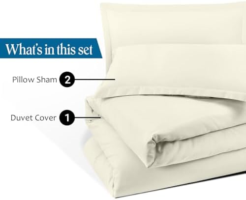 jaycorner Queen/Full (90x90) Duvet Cover 400 Thread Count 100% Cotton