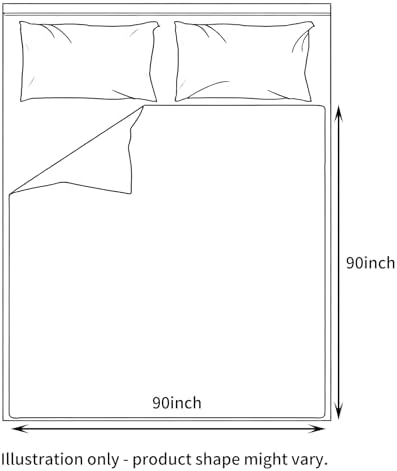 Bedding Smoke Gray 100% Cotton Blanket [Queen Size - 90x90 Inch]
