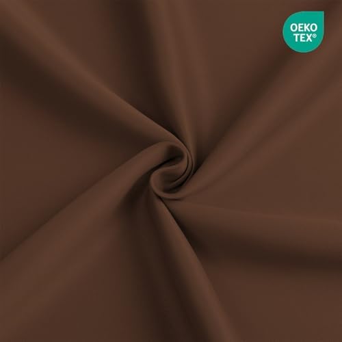 CUCRAF Brown Blackout Curtains 72 Inches, Thermal Insulated Noise