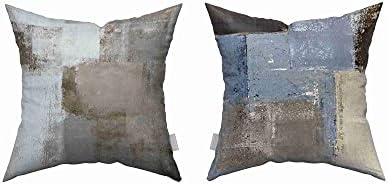 Throw Pillow Covers Set of 4, 20 x 20 Inch, Abstract Art