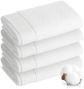 Hand Towel - 100% Cotton White Towels for Bathroom and Gym,Dorm Room