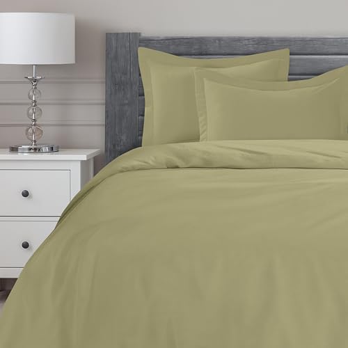 Mocassi Luxury Cal King Size 3-Piece Duvet Cover Set -1800 Premium