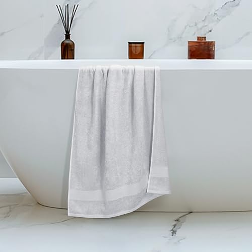 Belizzi Home 4 Pack Bath Towel Set 27x54, 100% Ring Spun Cotton, Ultra