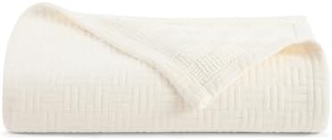 Arkwright Basket Weave King Blanket - 100% Ringspun Cotton All Season